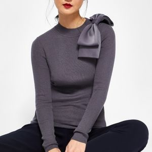 Ted Baker Nehru Viscose Detachable Bow top